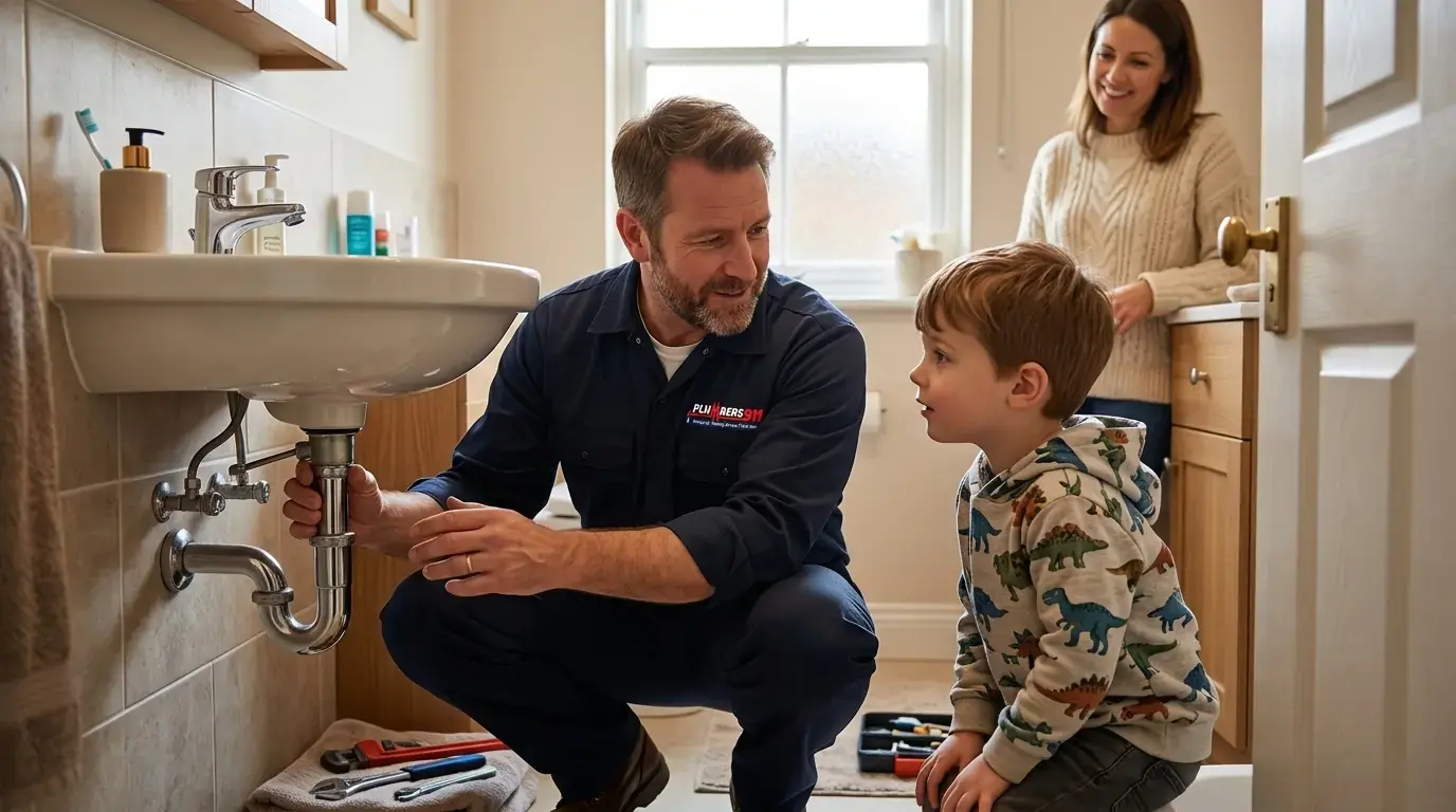 Licensed plumber at work in Orland Park, IL